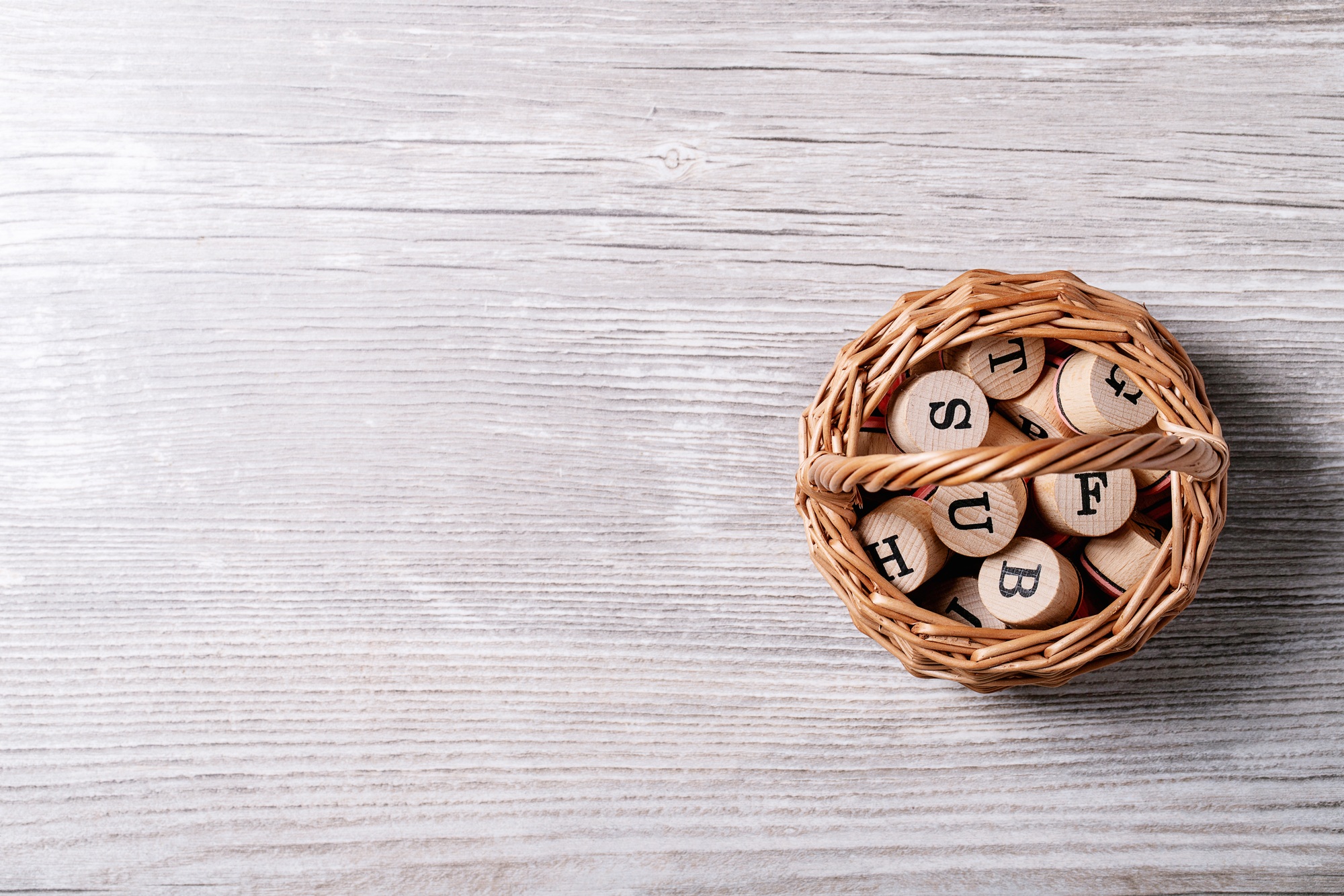 Wooden letters
